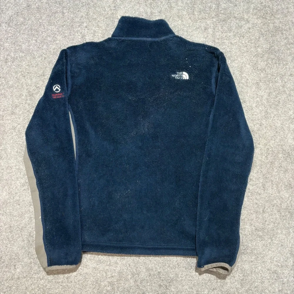The North Face Summit Series Fleece Jacket Mens M Navy Blue Full Zip Midlayer